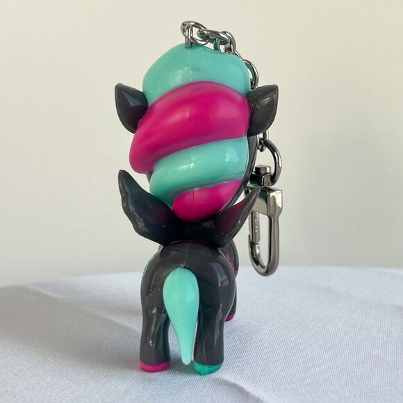Rare Tokidoki Classico Unicorno Bag Charm Keychain Vintage 2014 Gray Teal HTF - Picture 5 of 9